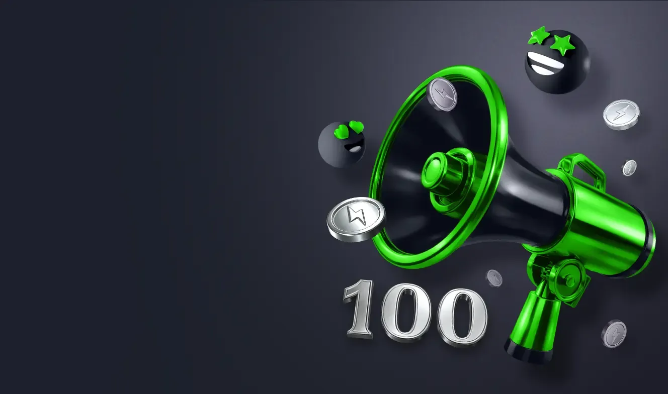Get 100 € Bonus
